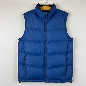 Eddie Bauer Down Puffer Vest Full Zip 700 Fill EB700 Blue Goose Men's Size M